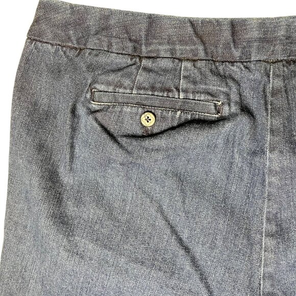 Liz Claiborne Womens Denim Jackie Wide-Leg Pants Size 14W Made In China - Picture 11 of 16